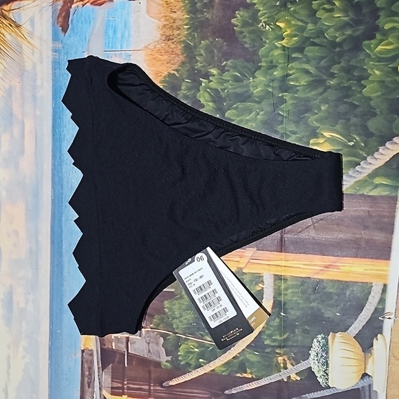 ViX Paula Hermanny Button Swim Bottoms Black Imani Size Medium NWT - Picture 2 of 7